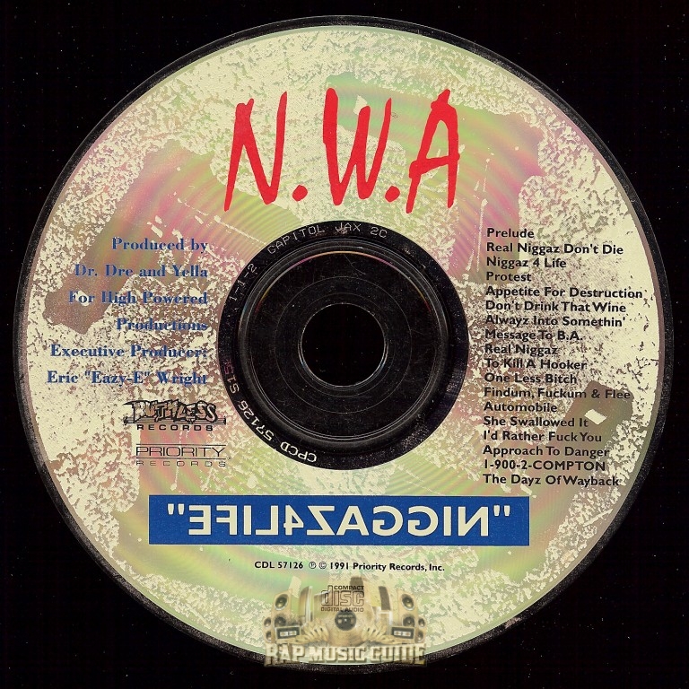 N.W.A - Niggaz4life: 1st Press. CD | Rap Music Guide